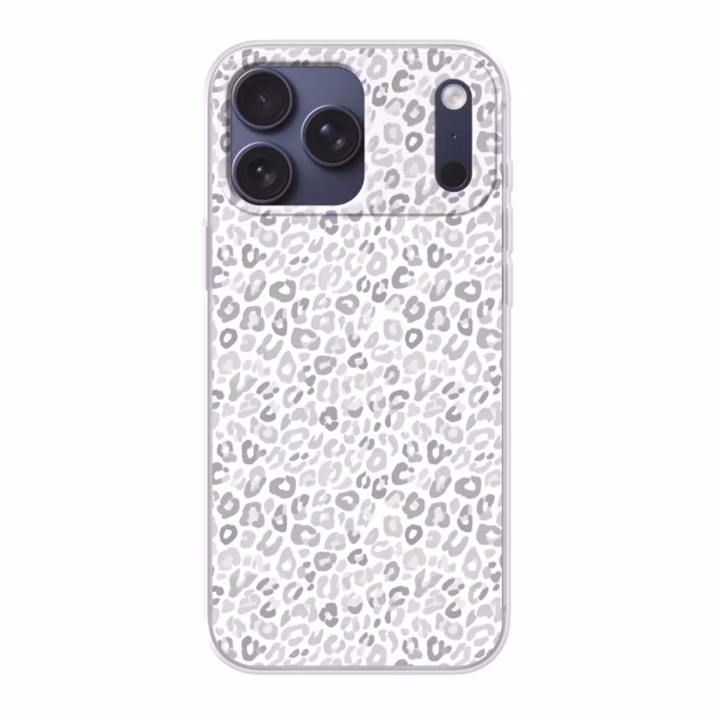 Luipaard - Motief - Grijs Telefoonhoesje iPhone 17 Pro Max klein 879 -3d