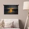 Gouden Reflectie op Water Wandkleed katoen klein -sfeer4