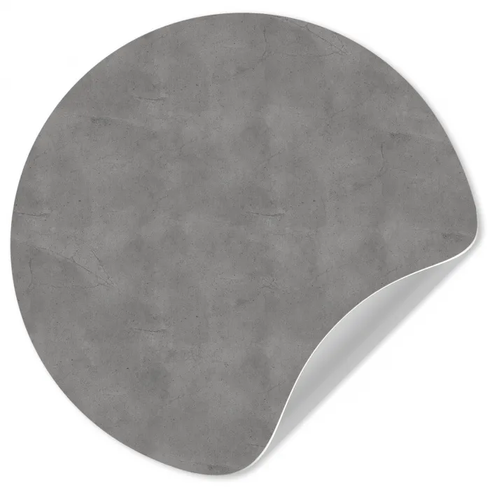 Beton - Structuur - Patroon Wandcirkel behangsticker klein 186 -3d