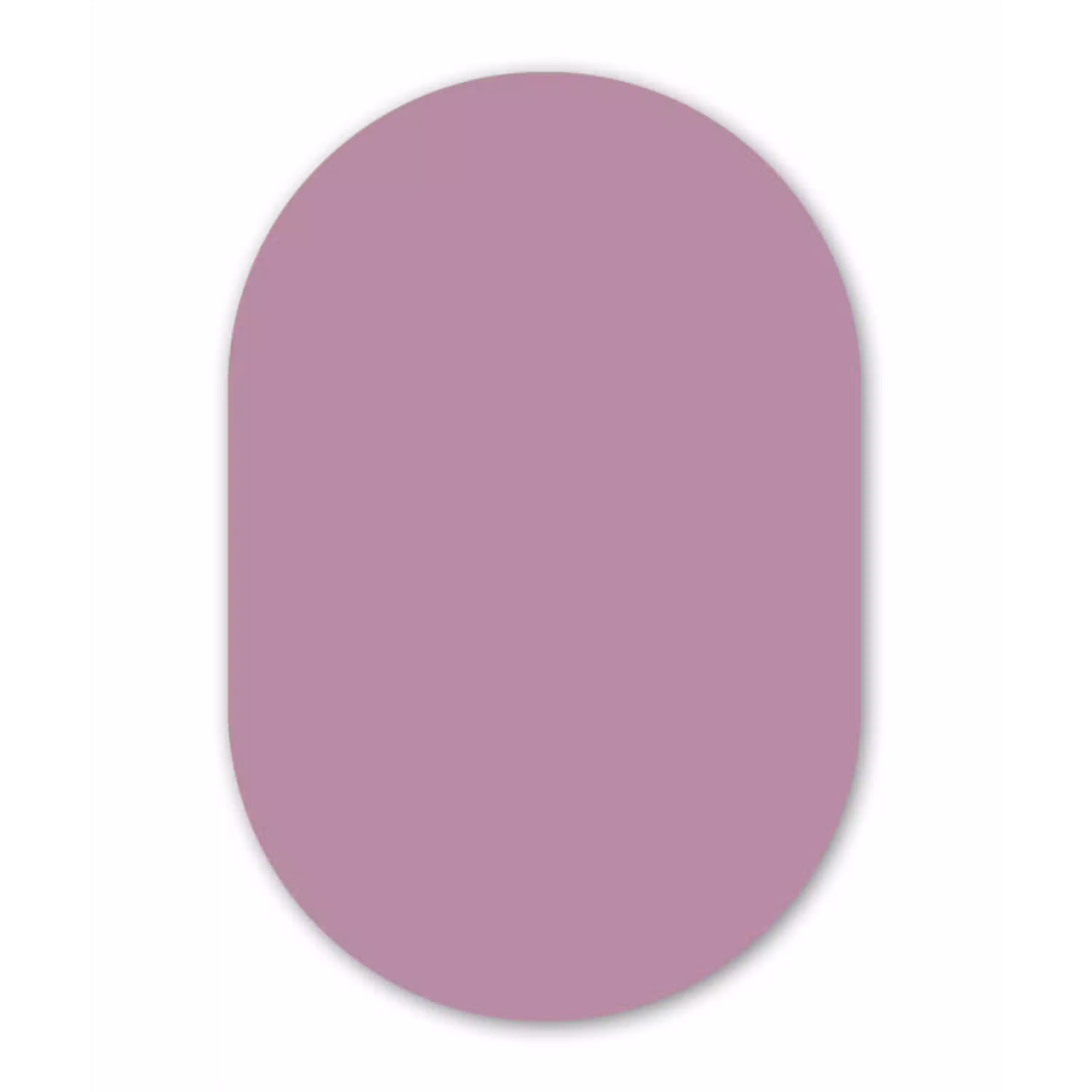Lilac - Paars - Mauve Wandcirkel Ovaal Aluminium middel 839 -3d