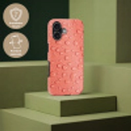 Water - Druppels - Roze Toughcase MagSafe Apple iPhone 17 klein -USP_PrintM_DE