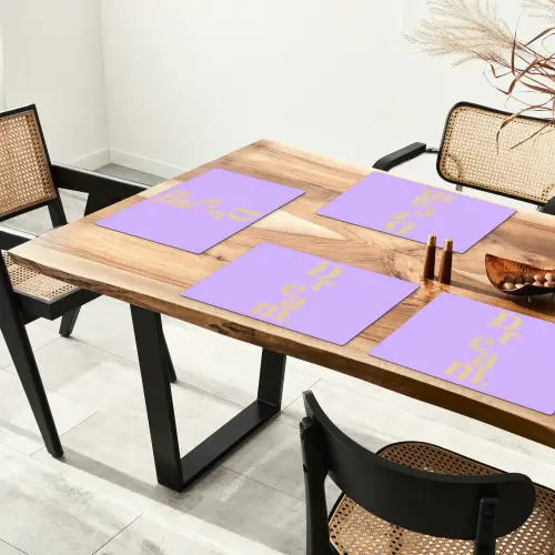 Dream - Paars - Typografisch Placemat vinyl groot -zzsfeer4_Kitchenyeah-website