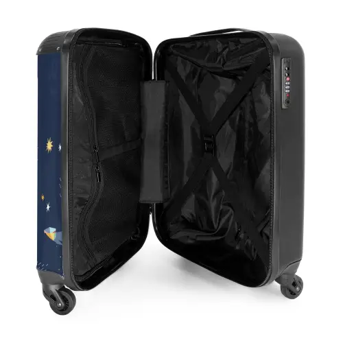 Planetarium NBS - Handbagage koffer - Kinderen Unisex middel -binnenkant
