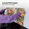 Zomers - Kleurrijk - Patroon - Bloemen Inductie beschemer met haakjes klein 777 -ky-ophangen-nl