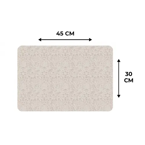 Bloemen - Bladeren - Licht - Taupe Placemat vinyl groot 368 -specs