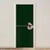 BLAH BLAH BLAH - Mond - Groen deurposter klein -3d_beige