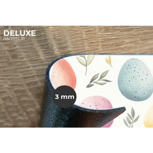 Eieren - Kleurrijk - Patroon Placemat vinyl groot -closeup