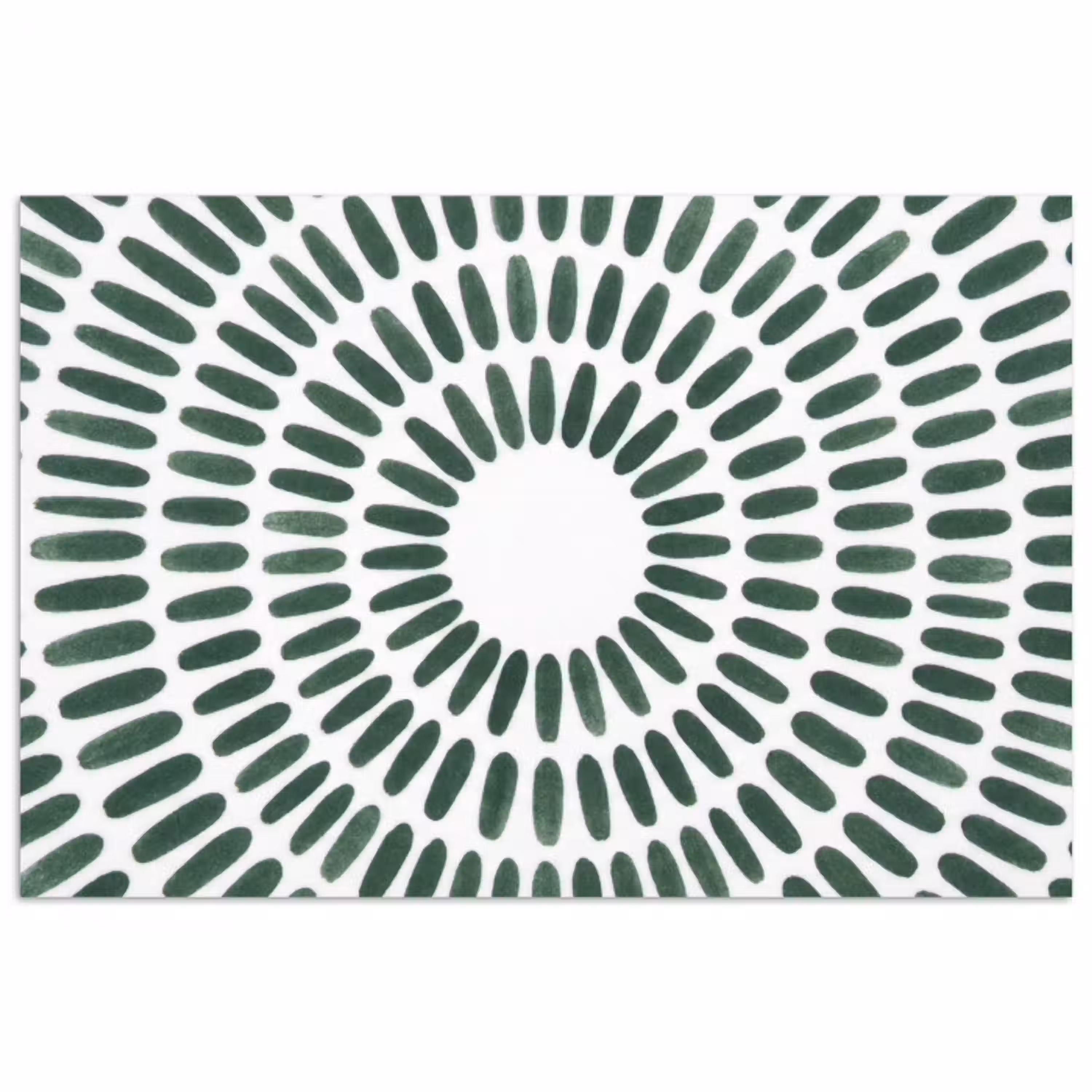 Abstract - Cirkel - Patroon - Modern - Groen poster papier klein -3d