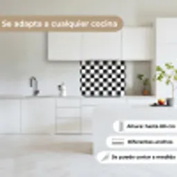 Klassiek - Patroon - Zwart - Wit keuken achterwand 2 middel 865 -sfeer4_ES