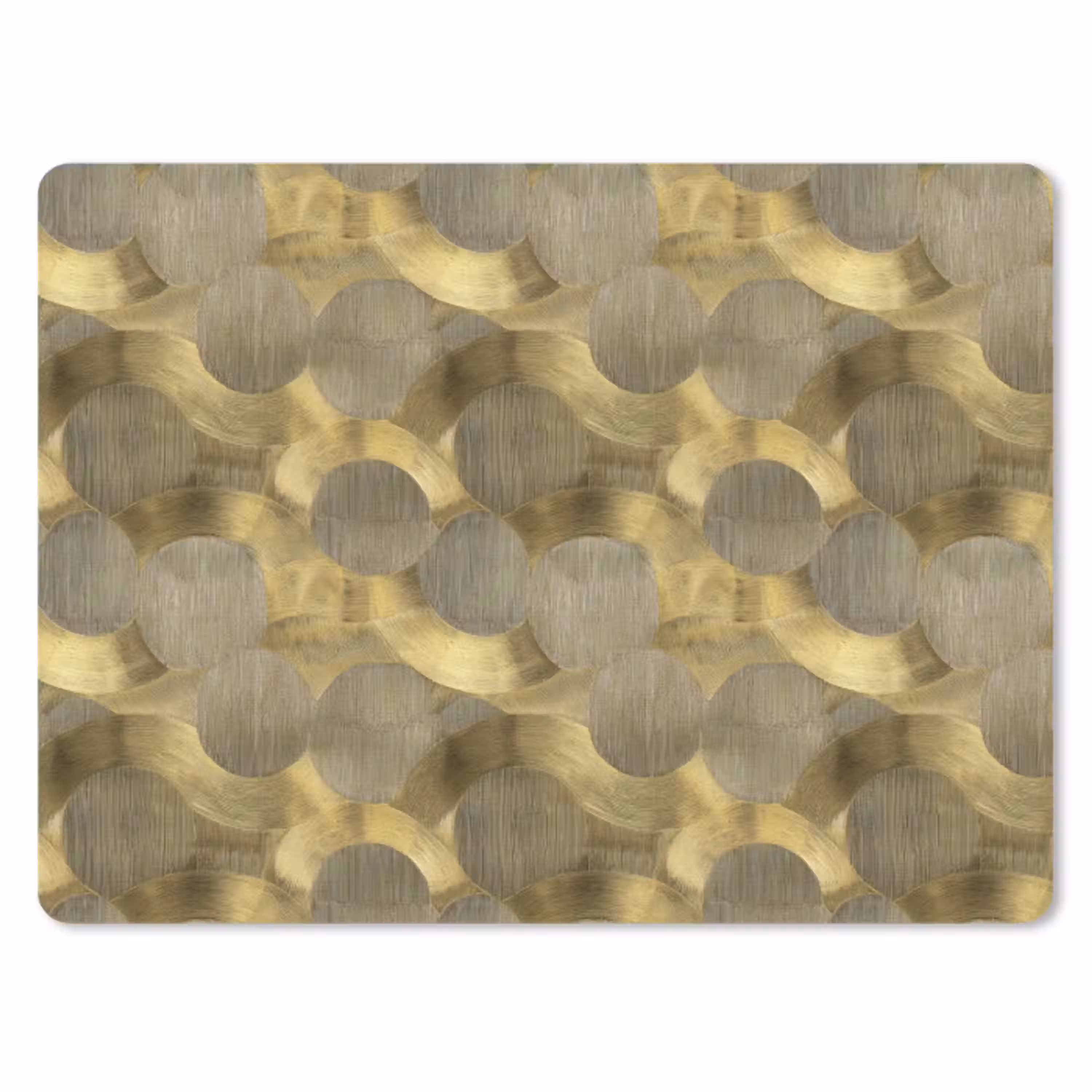 Modern - Geometrisch - Goud muismat rubber klein 262 -3d
