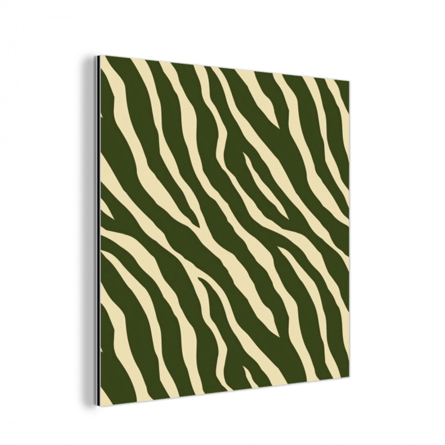 Zebra - Patroon - Groen aluminium wit klein 46 -3d