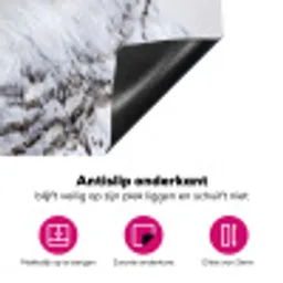 Sneeuwuil - Oog - Wildlife - Wit Inductie beschermer vinyl 3mm klein -wsfeer4_website