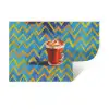 Mok - Koffie - Zigzag - Slagroom Muursticker klein -3d