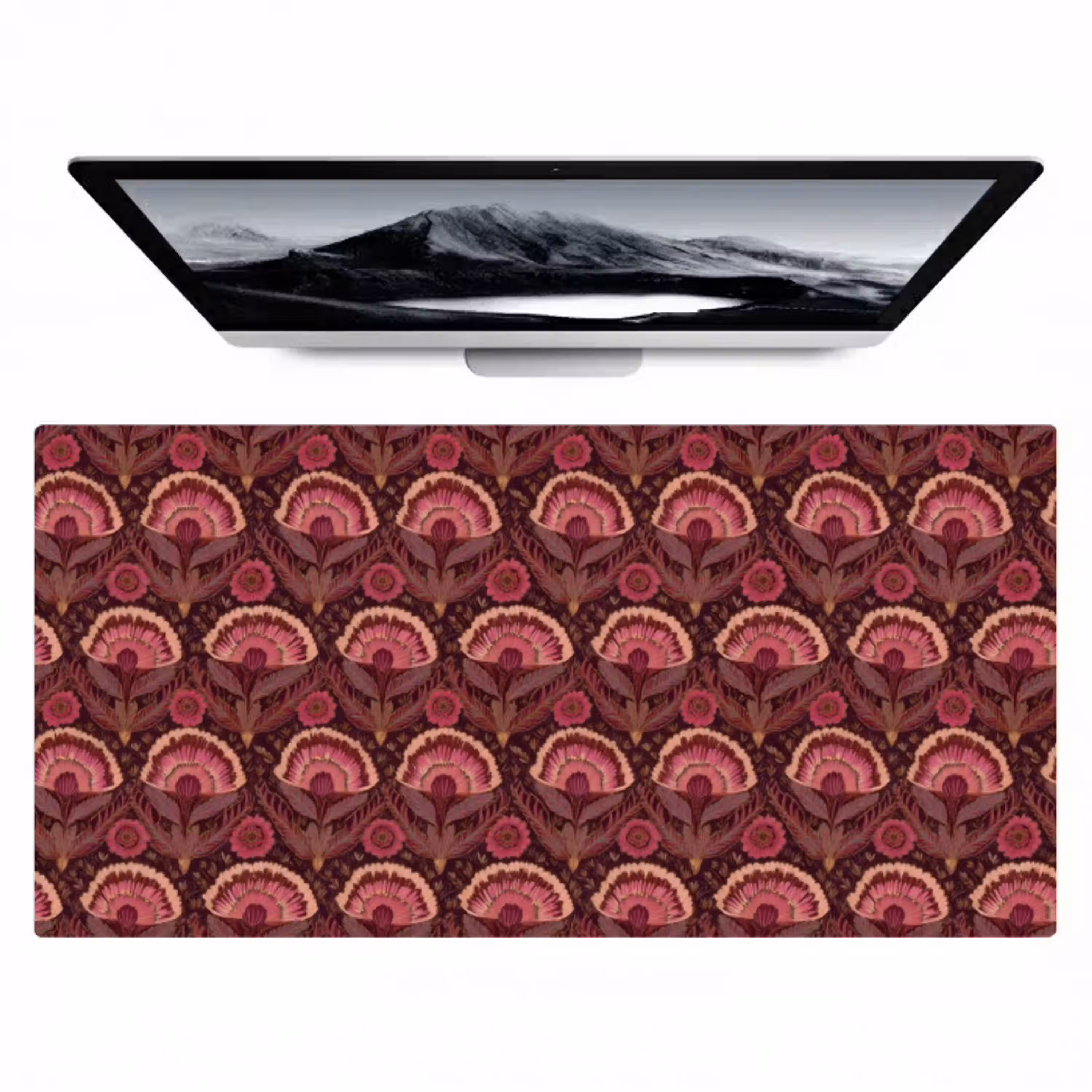 Antiek - Bloemen - Kleurrijk Muismat XXL klein 681 -zzz3d