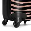 Zebrastrepen op roze NBS - Handbagage koffer - Volwassenen Unisex middel -wiel