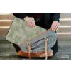 Vlakken - Rustiek - Groen laptophoes neopreen klein 279 -tas