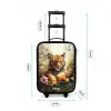 Tijger in bloemenveld met vlinders en zonlicht Kinderkoffer - Zwart klein -productfoto_formaten