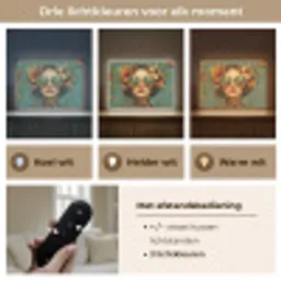 Vrouw - Bloemen - Vlinders - Natuur - Vintage Light Box met batterij (Wandlamp) middel -USP_lichtkleurNL
