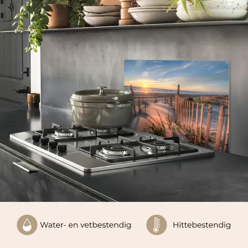Strand - Zee - Duin - Zonsondergang - Landschap keuken achterwand spatscherm klein -usp_NL