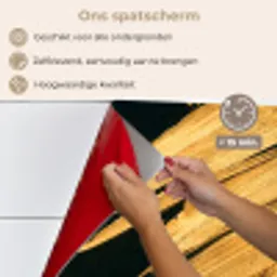Goud - Verf - Strepen - Luxe - Abstract keuken achterwand spatscherm klein -spatscherm_NL