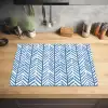 Patroon - Streep - Blauw Inductie beschermer vinyl 3mm klein 276 -sfeer5