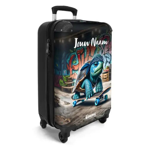 Skater schildpad NBS - Handbagage koffer - Kinderen Unisex middel -productfoto_3d
