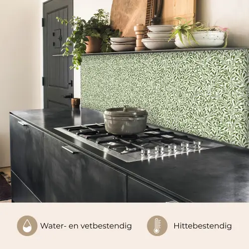 Botanisch - Takken - Groen keuken achterwand 2 middel 871 -usp_NL