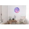 Pasteltinten - Paars - Spiraal - Marmer Wandcirkel aluminium klein -woonkamer