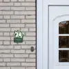Groen zebra - Klassiek Naambord Huisje klein -sfeer1