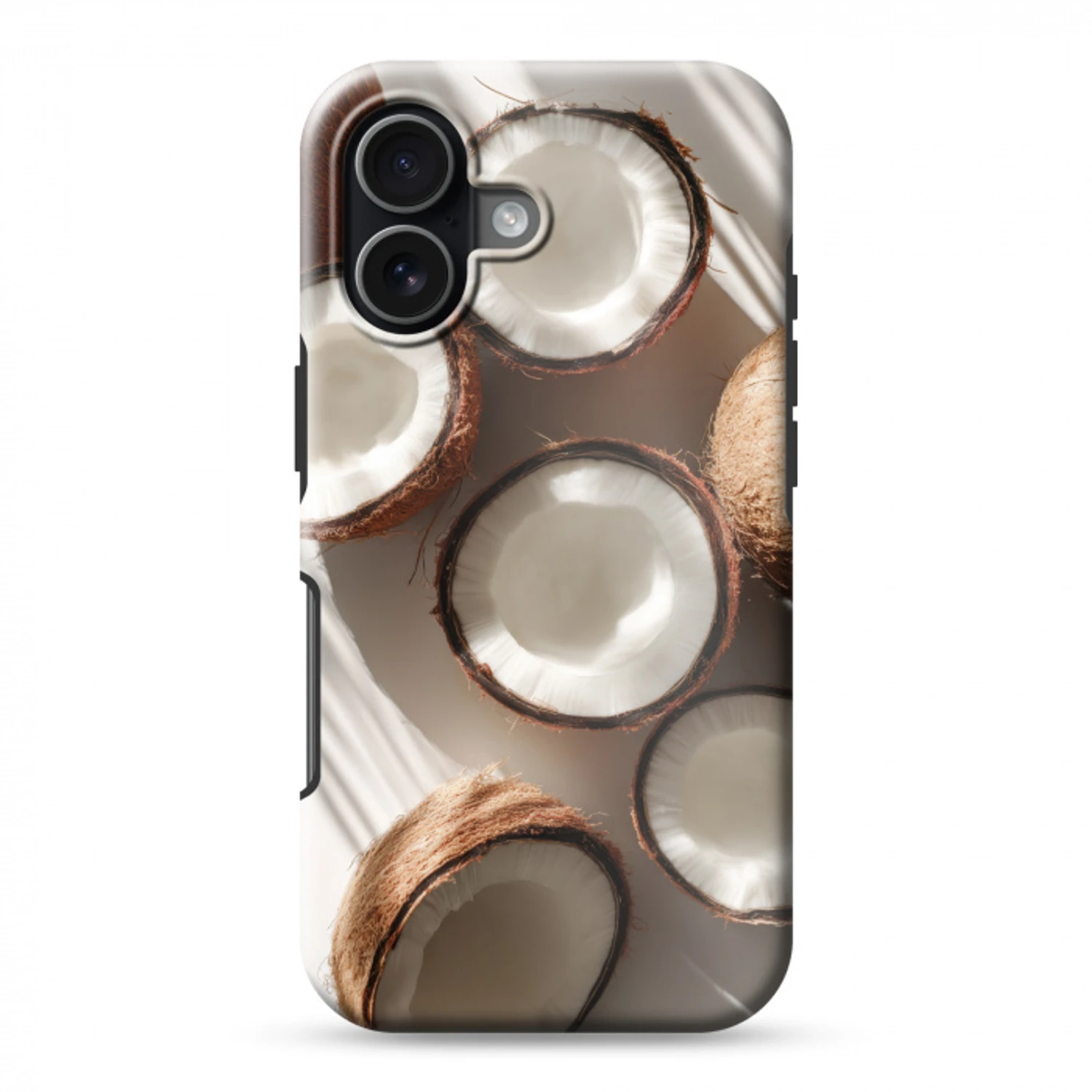 Kokosnoten - Bruin - Shaduw Toughcase MagSafe Apple iPhone 17 klein -3d