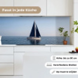 Zeilboot - Zee - Blauw keuken achterwand 2 middel -sfeer4_DE