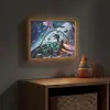 Dino - Ruimte - Jongens Light Box met batterij (Wandlamp kind) middel -sfeer5_kind
