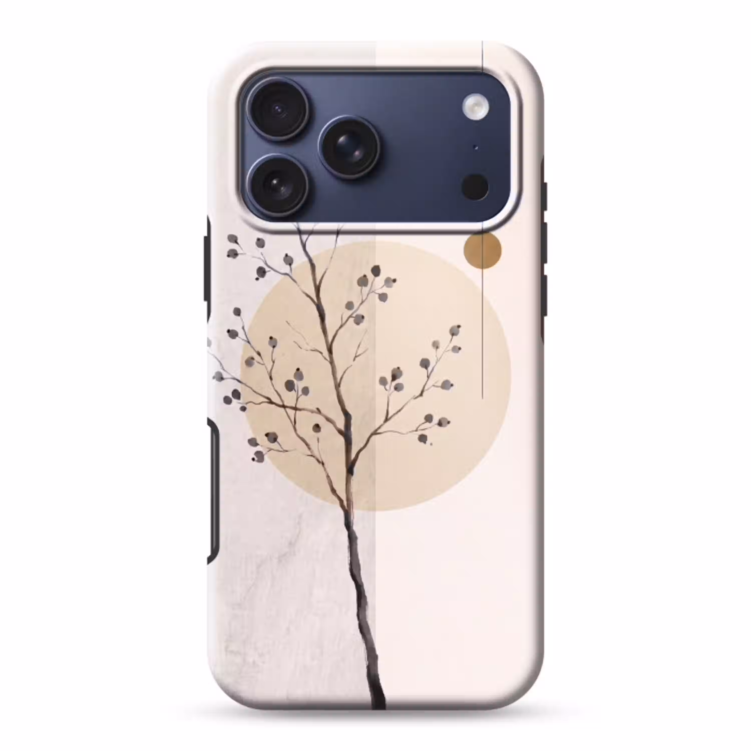 Plant - Abstract - Beige Toughcase MagSafe Apple iPhone 17 Pro Max klein -3d