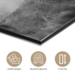 Hert - Mistig - Zwart - Wit aluminium wit klein -closeup_NL