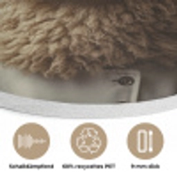Schaap - Wol - Kok Akoestische PET Vilt - Rond klein -closeup_DE