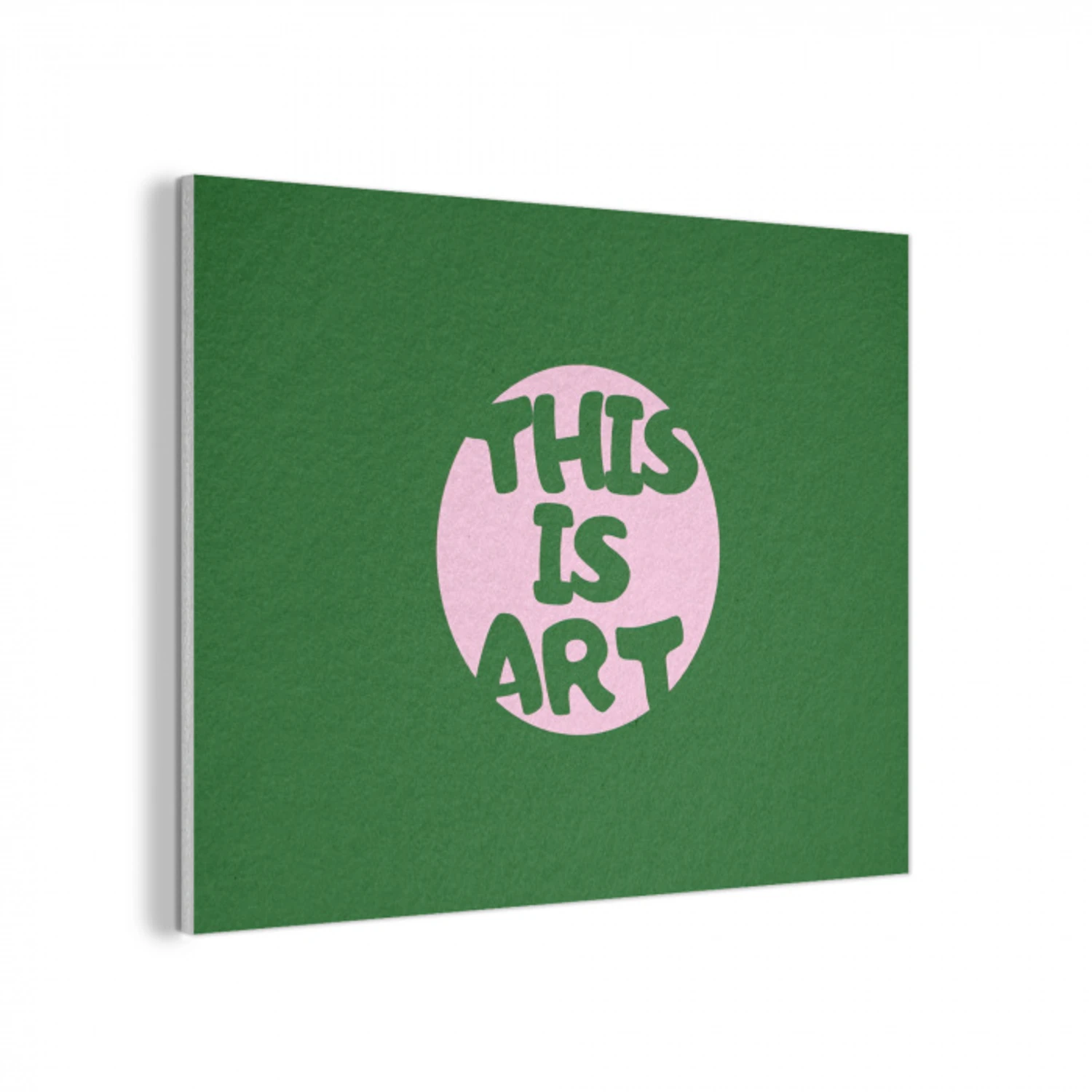 Cirkel - Roze - Tekst - Art PET vilt klein -3d