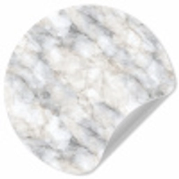 Grijs - Marmer - Gedetailleerd Wandcirkel behangsticker klein 186 -3d