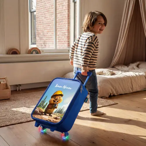 Billy Bouwhelm Kinderkoffer - Blauw klein -sfeer1
