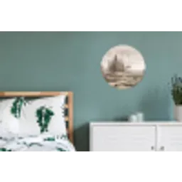 Vallei - Tuin - Natuur - Groen Wandcirkel aluminium klein -slaapkamer