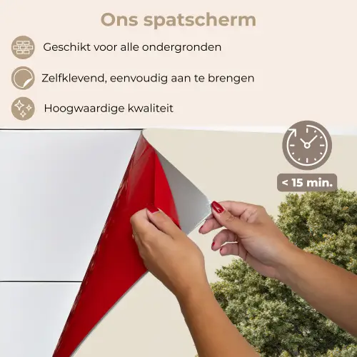 Eikenboom - Groen - Lichte achtergrond keuken achterwand spatscherm klein -spatscherm_NL