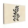 Minimalistisch - Tak - Bladeren - Zwart canvas 2cm klein -z3d