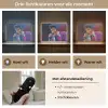 Expressief - Microfoon - Paars Light Box met batterij (Wandlamp) middel -USP_lichtkleurNL