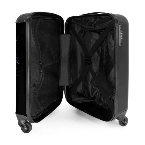 Dartbord met graffiti NBS - Handbagage koffer - Unisex middel -binnenkant