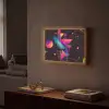 Driehoeken - Cirkels - Abstract - Sterren Light Box met batterij (Wandlamp) middel -sfeer1