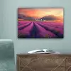 Lavendelveld - Quote - Zonsondergang canvas 2cm klein -sfeer4