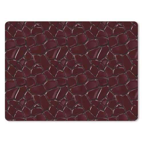 Mozaïek - Tegel - Bordeauxrood muismat rubber klein 262 -3d