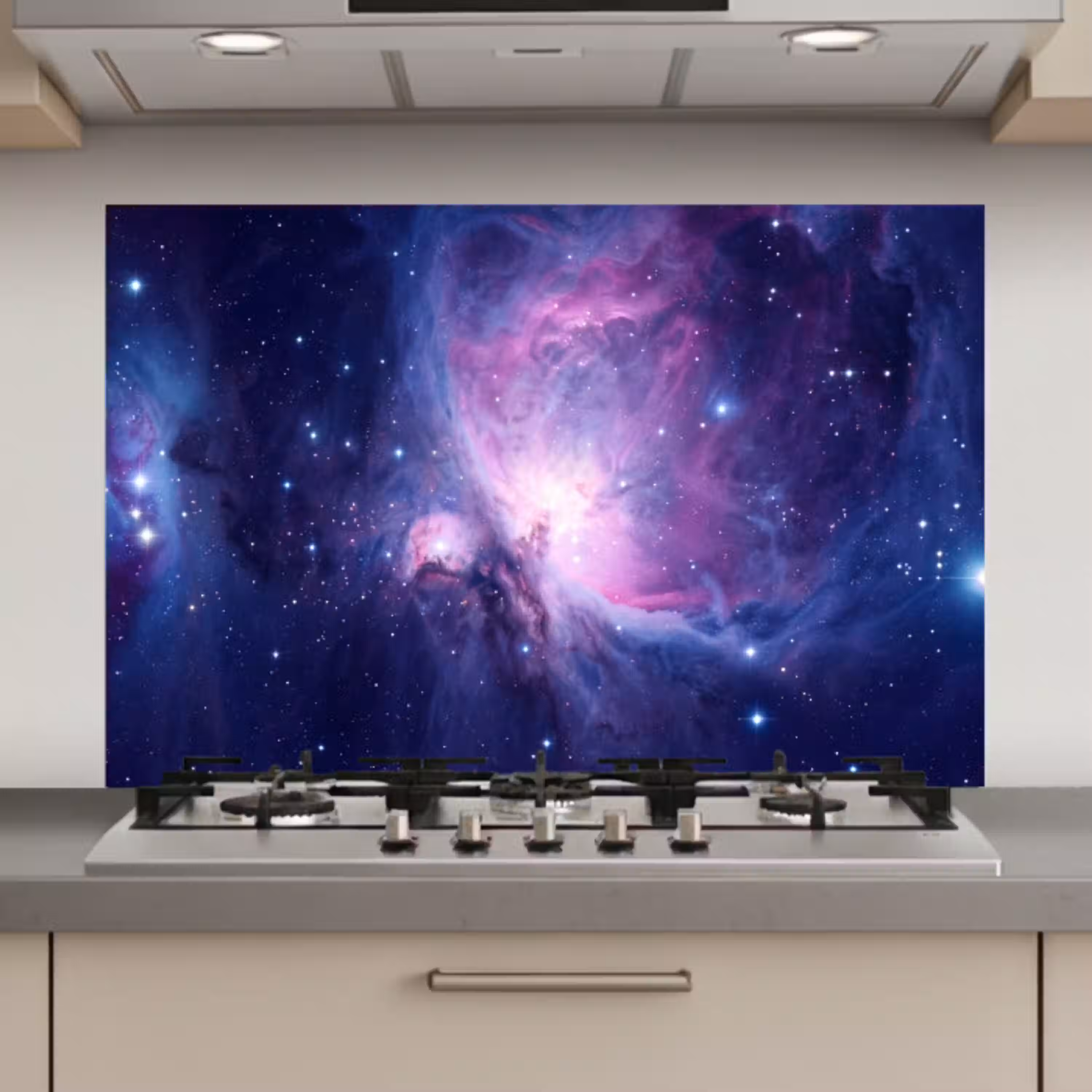 Ruimte - Sterren - Kleurrijk keuken achterwand spatscherm klein -3d_website