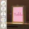 Toedeloe - Roze - Minimalistisch Light Box met kabel (Tafellamp) klein -USP_DE