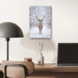 Hert - Winter - Bos - Natuur - Wit plexiglas 5mm klein -sfeer6