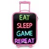 Qoute met neon lichten Kinderkoffer - Roze klein -zz3dotto